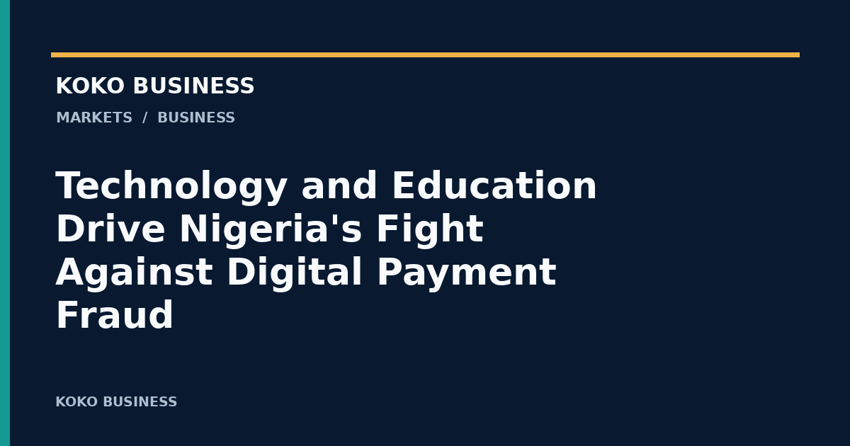 KOKO Business: Technology and Education Drive Nigeria's Fight Against Digital Payment Fraud