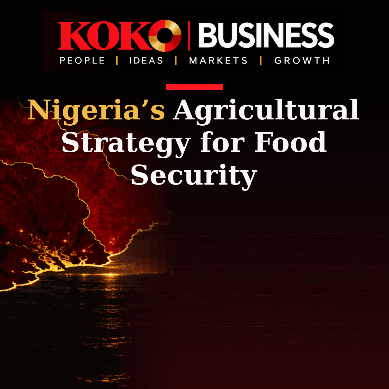 KOKO Business | People, Ideas, Markets, Growth | Nigeria’s Agricultural Strategy for Food Security