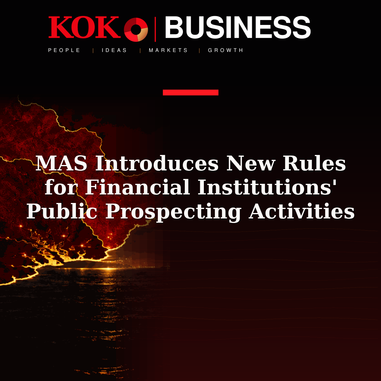 KOKO Business | People, Ideas, Markets, Growth | MAS Introduces New Rules for Financial Institutions' Public Prospecting Activities