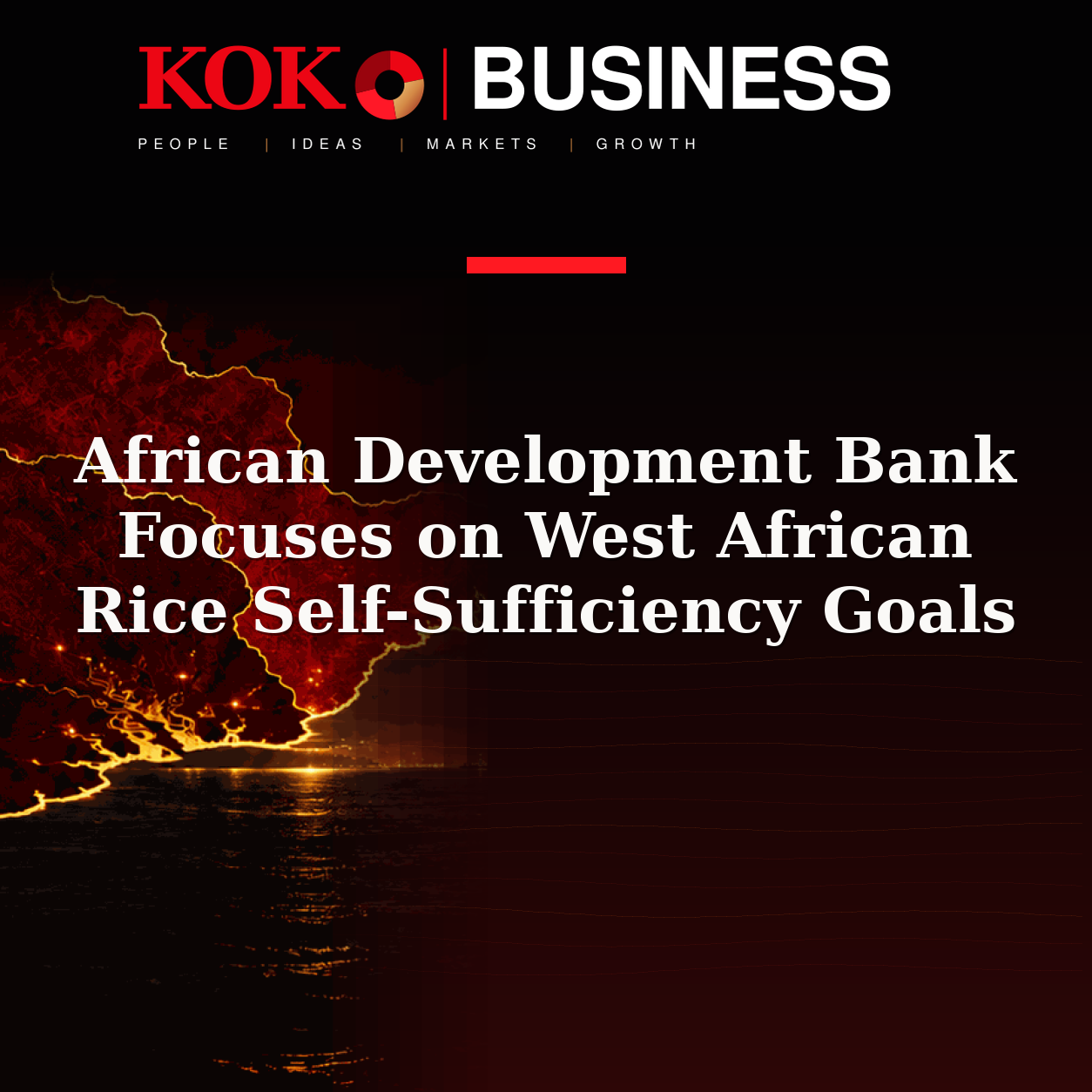 KOKO Business | People, Ideas, Markets, Growth | African Development Bank Focuses on West African Rice Self-Sufficiency Goals