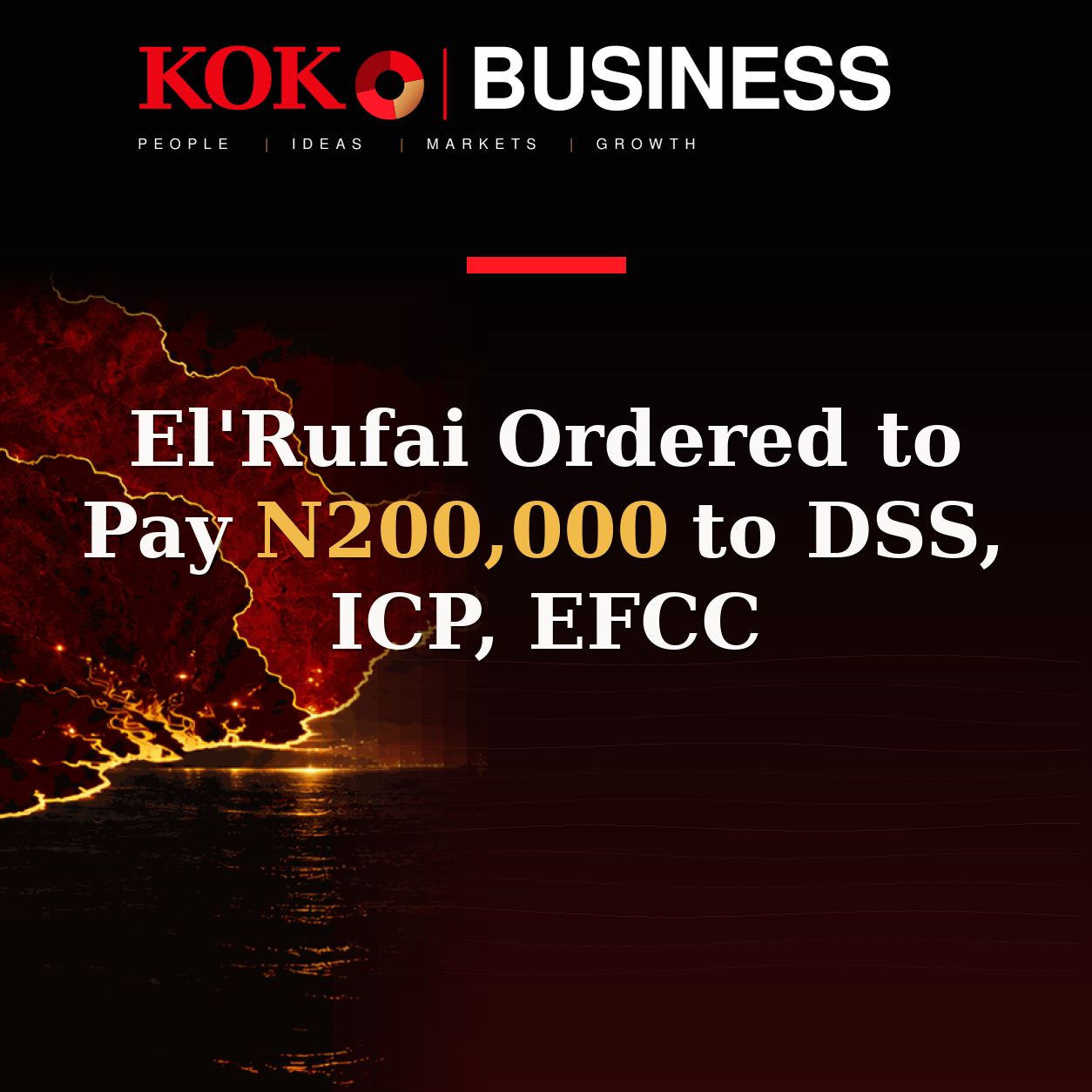 KOKO Business | People, Ideas, Markets, Growth | El'Rufai Ordered to Pay N200,000 to DSS, ICP, EFCC