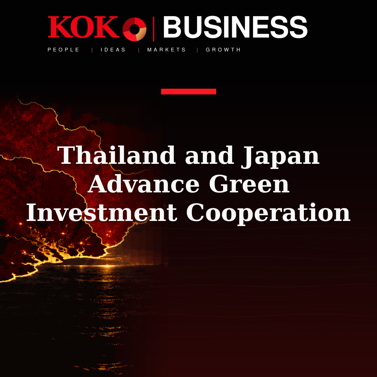 KOKO Business | People, Ideas, Markets, Growth | Thailand and Japan Advance Green Investment Cooperation