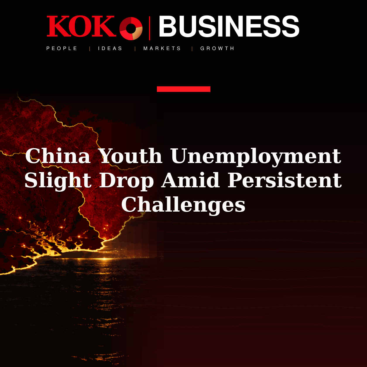 KOKO Business | People, Ideas, Markets, Growth | China Youth Unemployment Slight Drop Amid Persistent Challenges