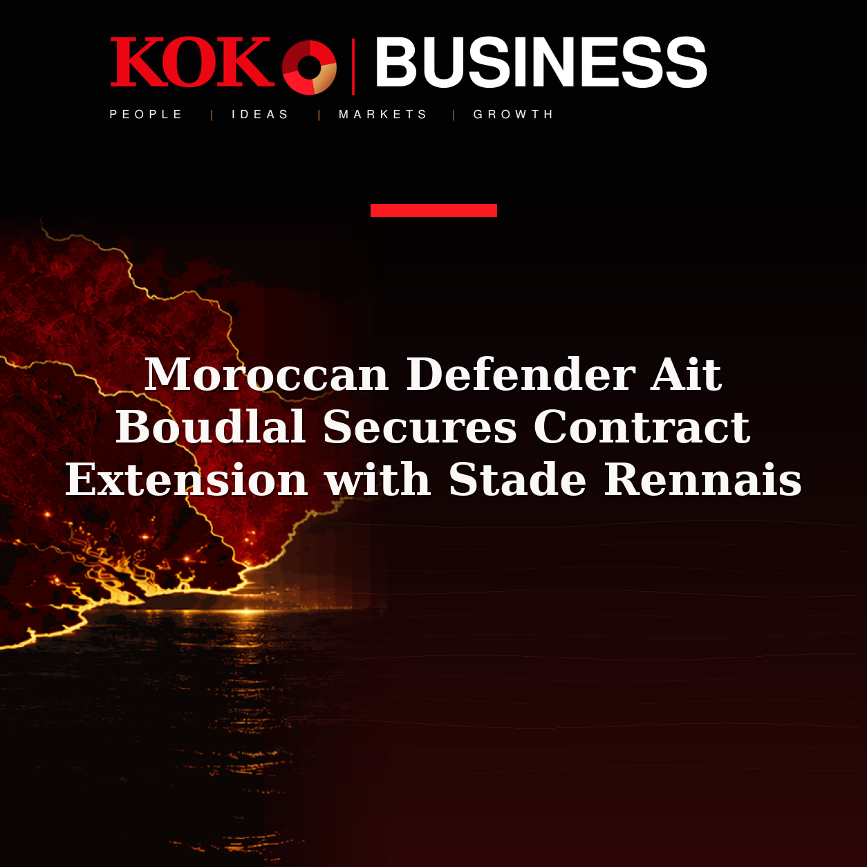 KOKO Business | People, Ideas, Markets, Growth | Moroccan Defender Ait Boudlal Secures Contract Extension with Stade Rennais