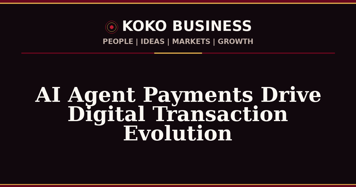 KOKO Business | People, Ideas, Markets, Growth | AI Agent Payments Drive Digital Transaction Evolution