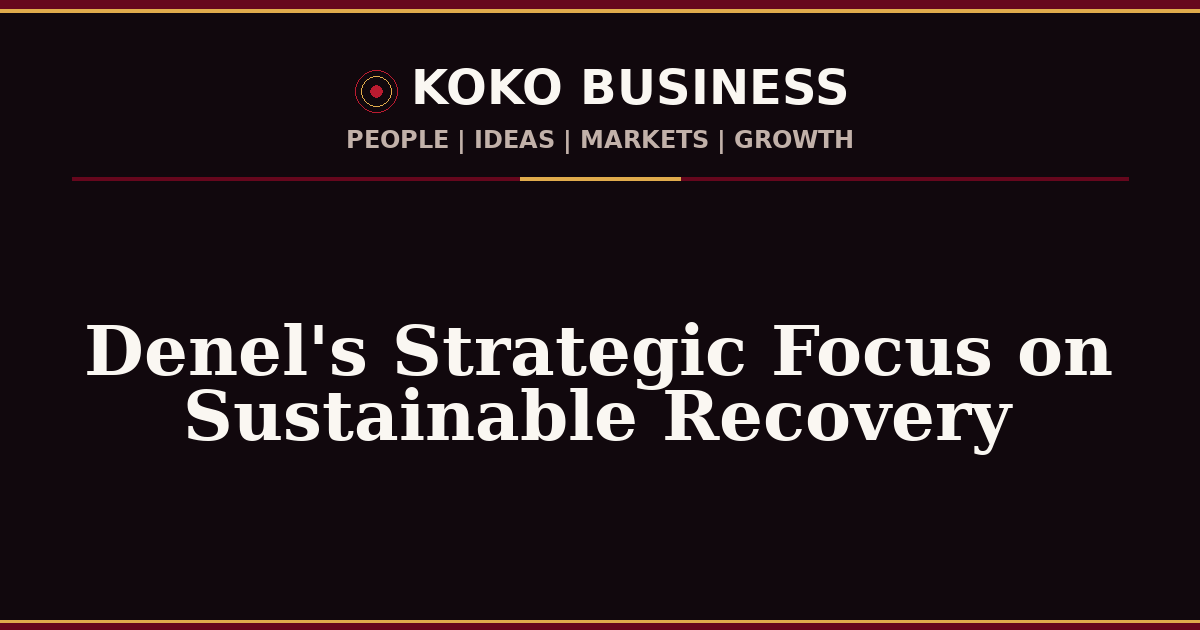 KOKO Business | People, Ideas, Markets, Growth | Denel's Strategic Focus on Sustainable Recovery
