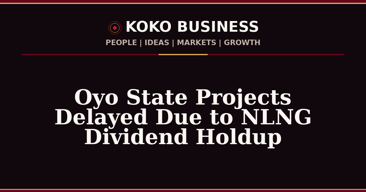 KOKO Business | People, Ideas, Markets, Growth | Oyo State Projects Delayed Due to NLNG Dividend Holdup